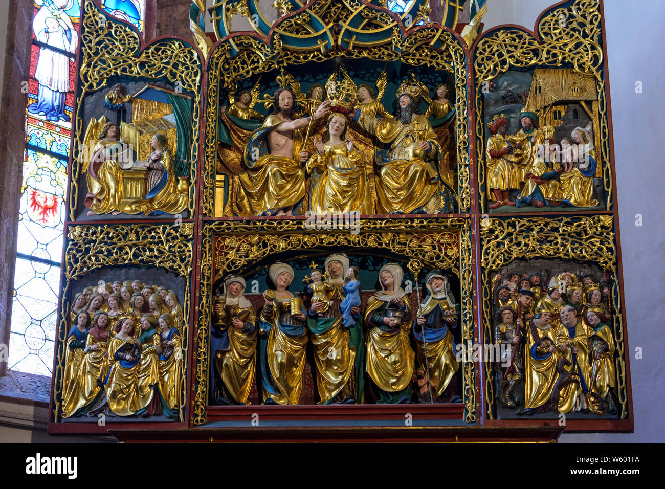 Maria Saal : Maria Saal Cathédrale, Arndorfer autel dans , Kärnten, Carinthie, Autriche Banque D'Images