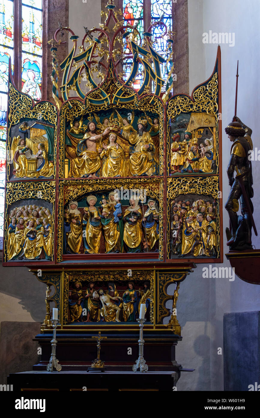 Maria Saal : Maria Saal Cathédrale, Arndorfer autel dans , Kärnten, Carinthie, Autriche Banque D'Images