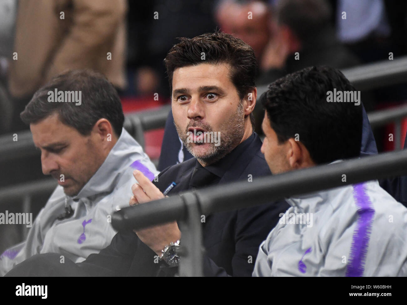 Londres, ANGLETERRE - 3 octobre, 2018 : Sur la photo avant de l'UEFA Champions League 2018/19 Groupe B match entre Tottenham Hotspur (Angleterre) et le FC Barcelone (Espagne) au stade de Wembley. Banque D'Images