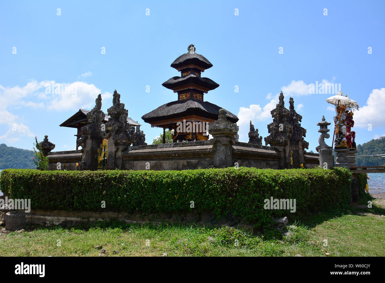 Pura Ulun Danu Beratan, ou Pura Bratan, est un grand temple hindou de l'eau Shaivite, Bali, Indonésie, Asie Banque D'Images