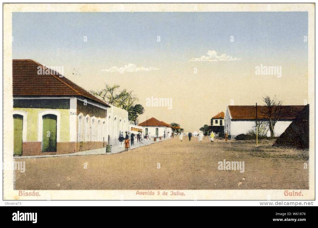 DC - Bissau - Avenida 5 de Julho. Banque D'Images