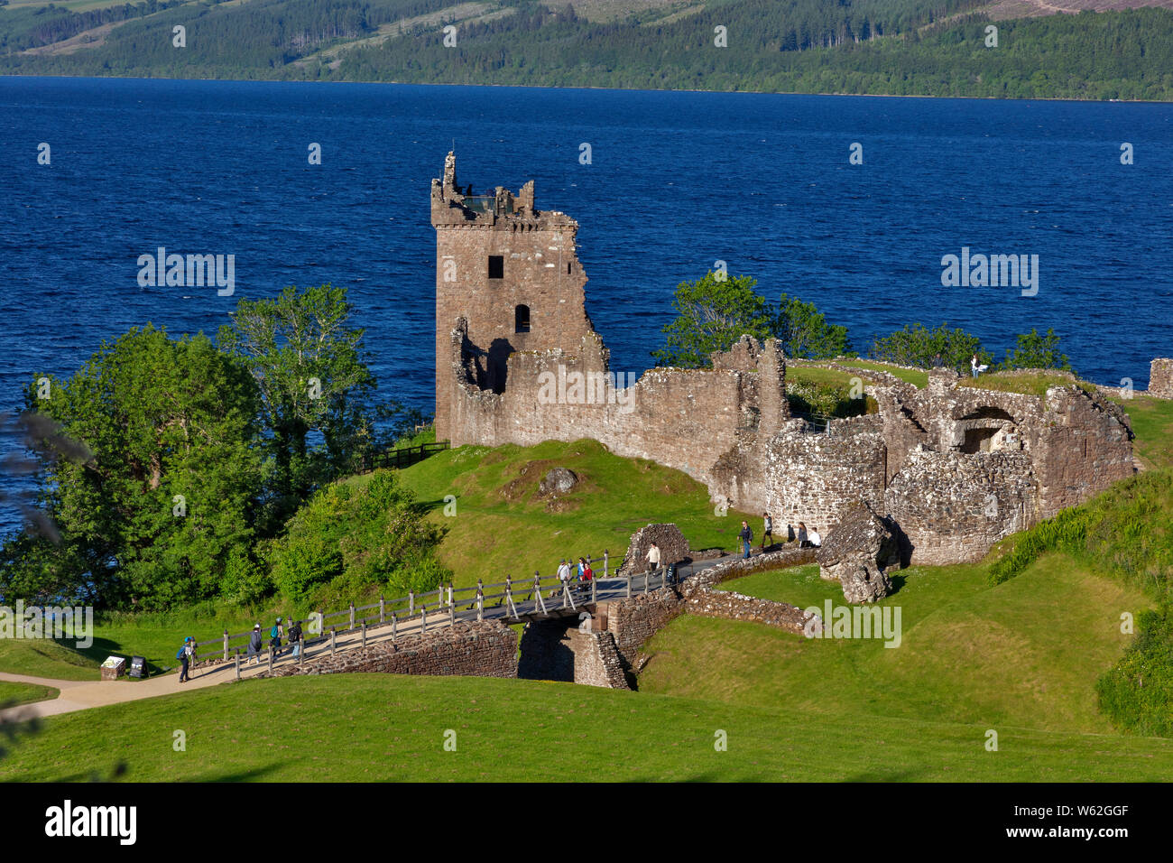 Château Urgard, Loch Ness, Highlands, Ecosse, Royaume-Uni Banque D'Images