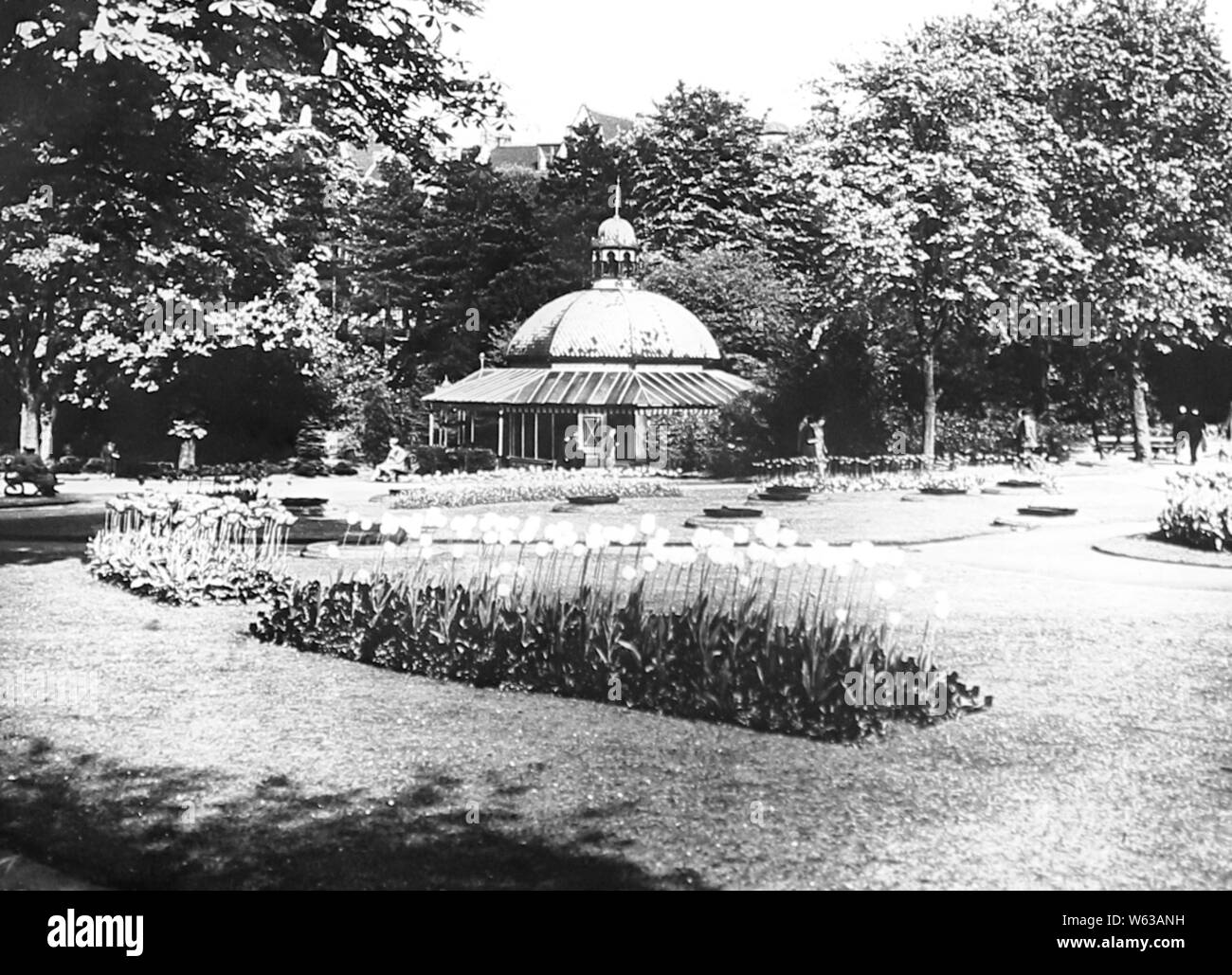 Valley Gardens Harrogate, dans les années 1930 Banque D'Images