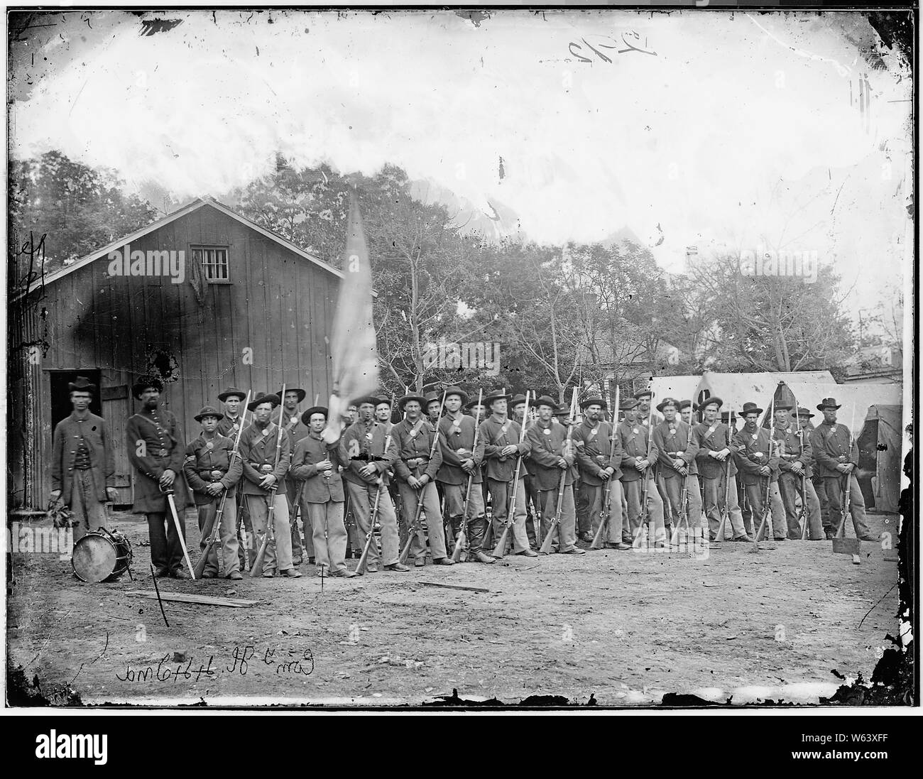 H, 44e compagnie d'infanterie de l'Indiana Banque D'Images