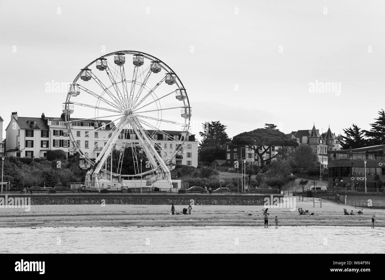 L'image sur le front au début de la saison à Exmouth Banque D'Images