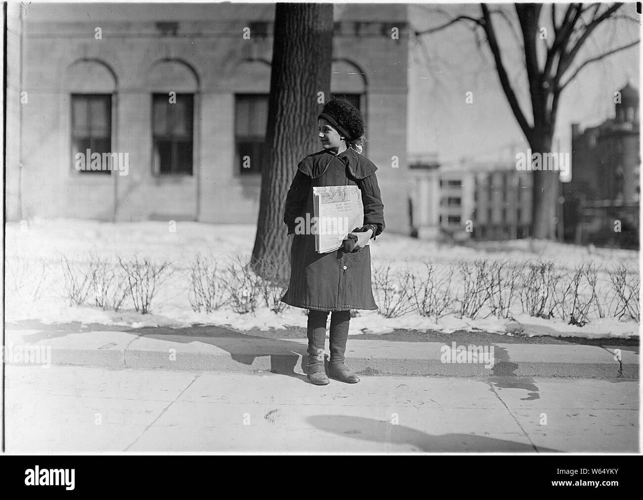 Dora Nevins, 12 ans. Vend 1 année. Hartford, Conn. Banque D'Images