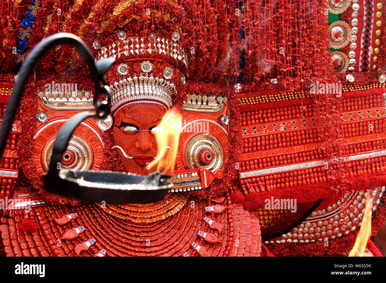 Le coup d'artiste Theyyam fermer Banque D'Images