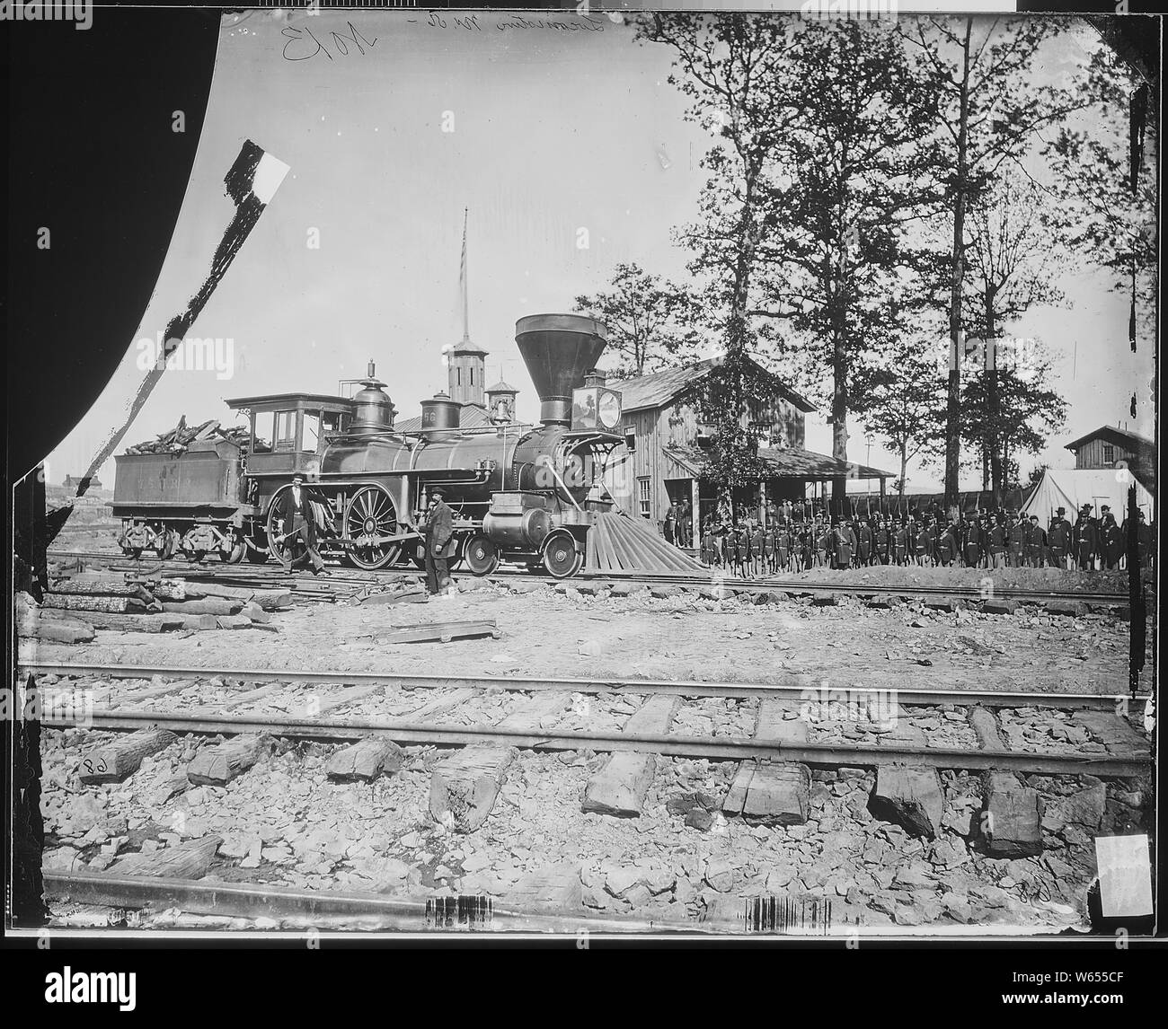 Moteur n° 156 et de la compagnie d'infanterie Banque D'Images