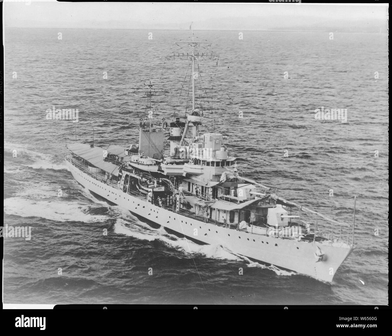 Erie canonnière (PG50). Par antenne, avant tribord, en cours, 05/1940 Banque D'Images