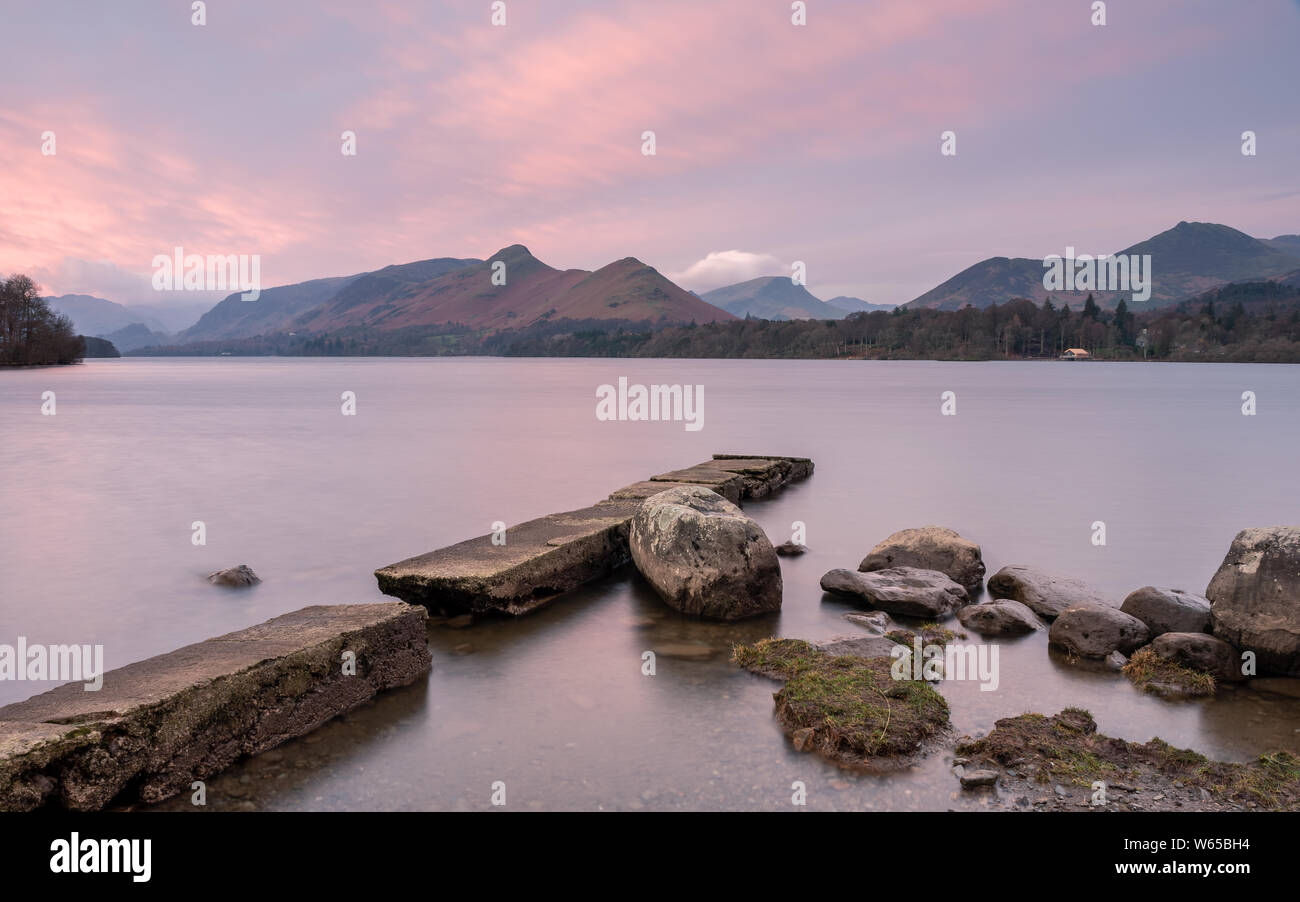 Lever du soleil sur les cloches de Cat Lake District National Park Banque D'Images