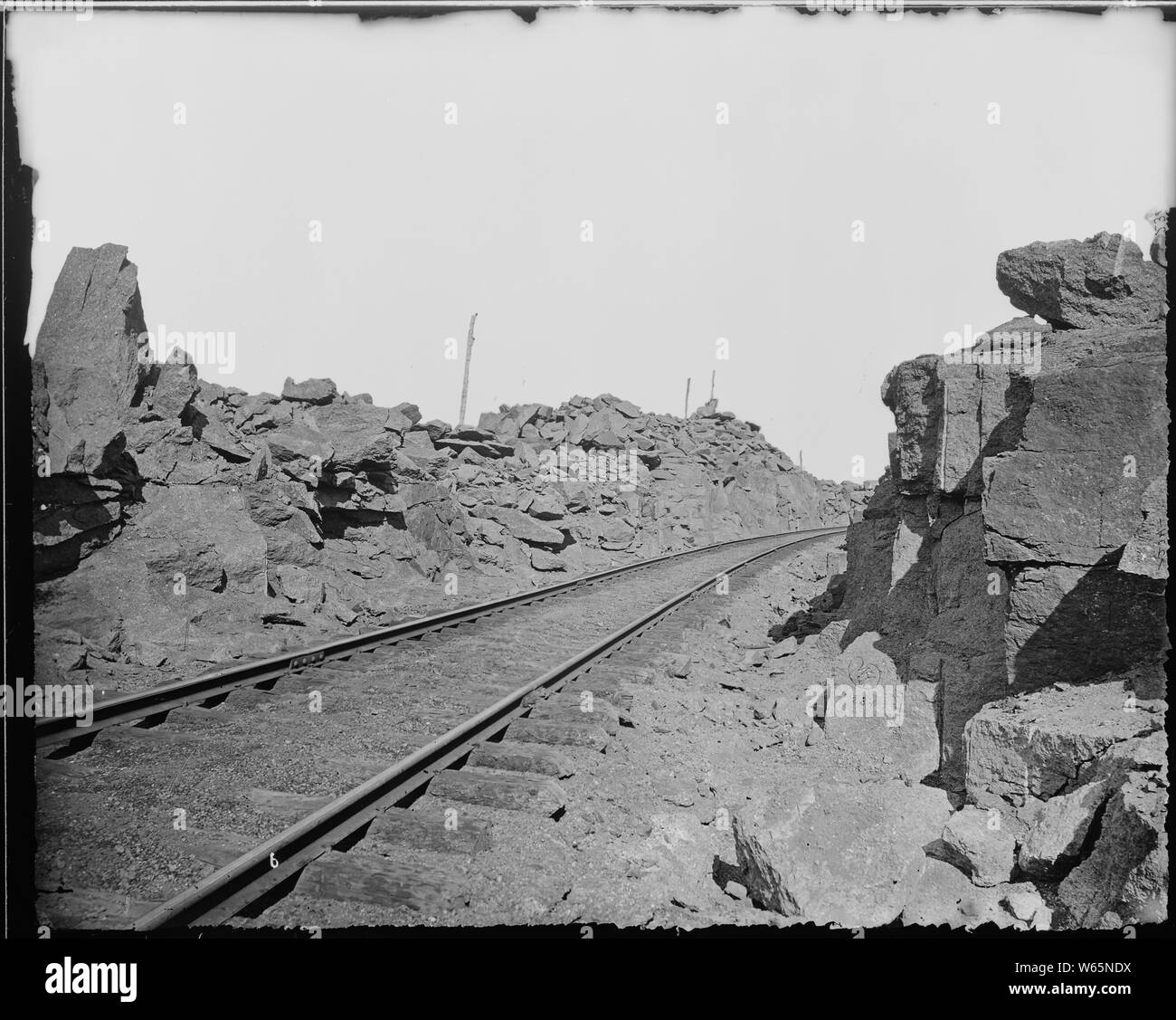 Coupe de granit, près de Dale Creek Bridge, West Cheyenne. Le Comté d'Albany, Wyoming. Banque D'Images