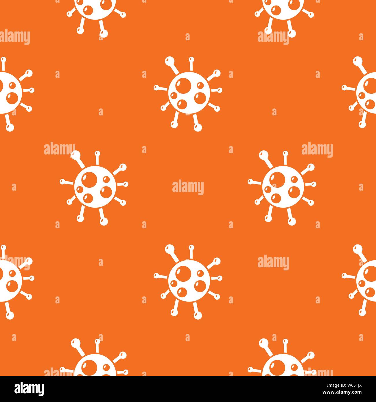 Vecteur de virus Chlamydia orange Illustration de Vecteur