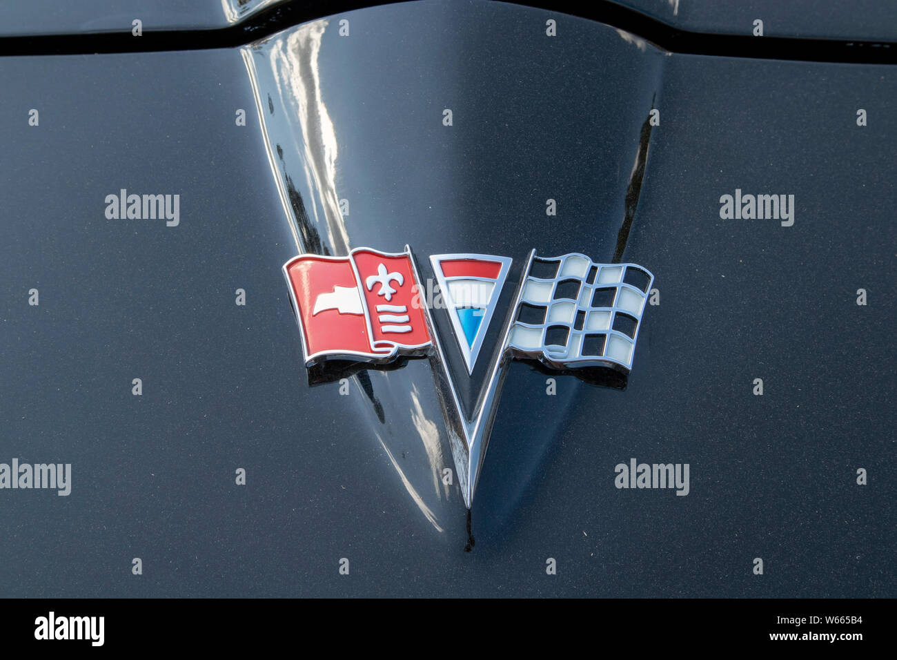 1963 Chevrolet Corvette détail Banque D'Images