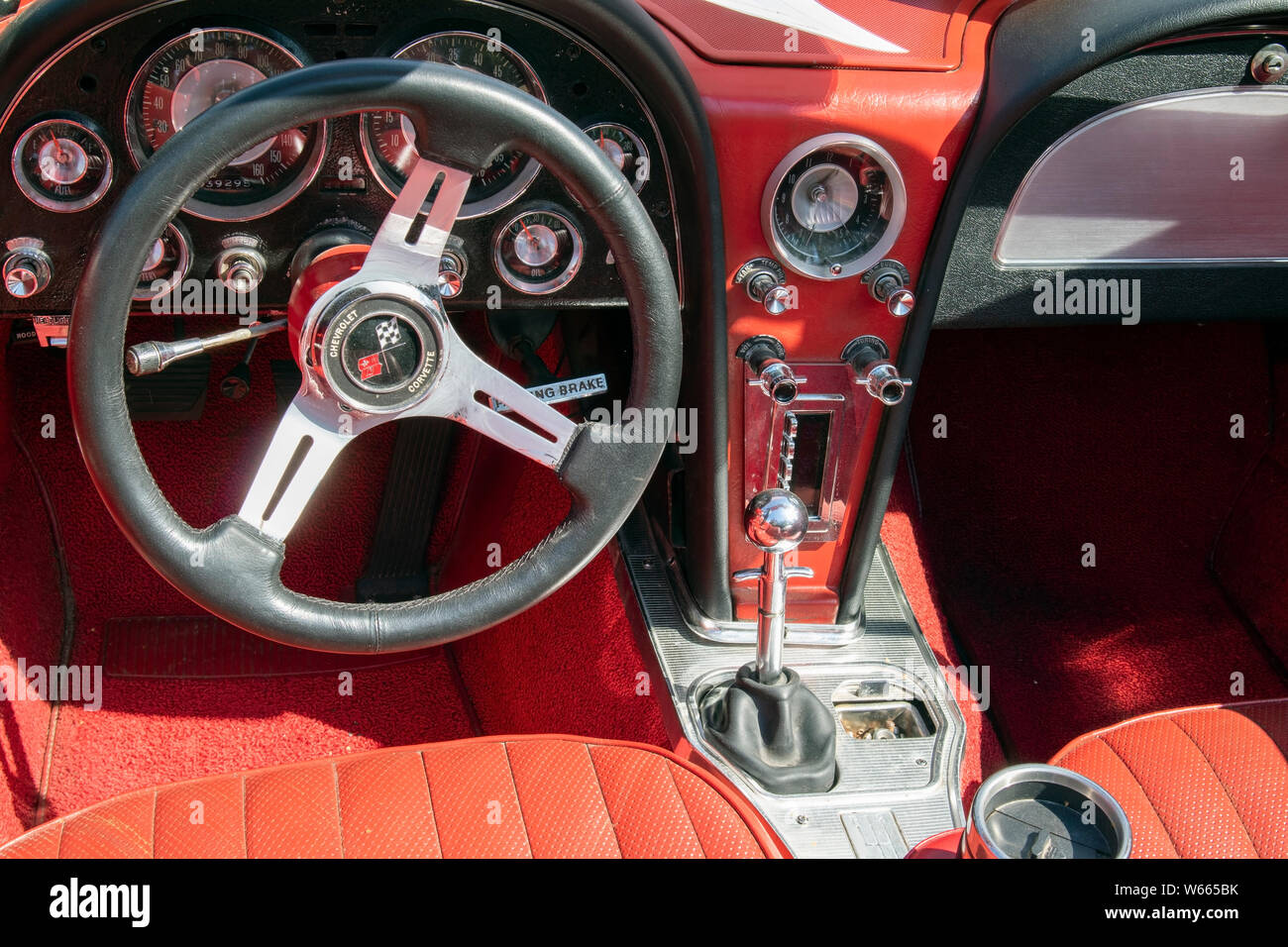 1963 Chevrolet Corvette détail Banque D'Images