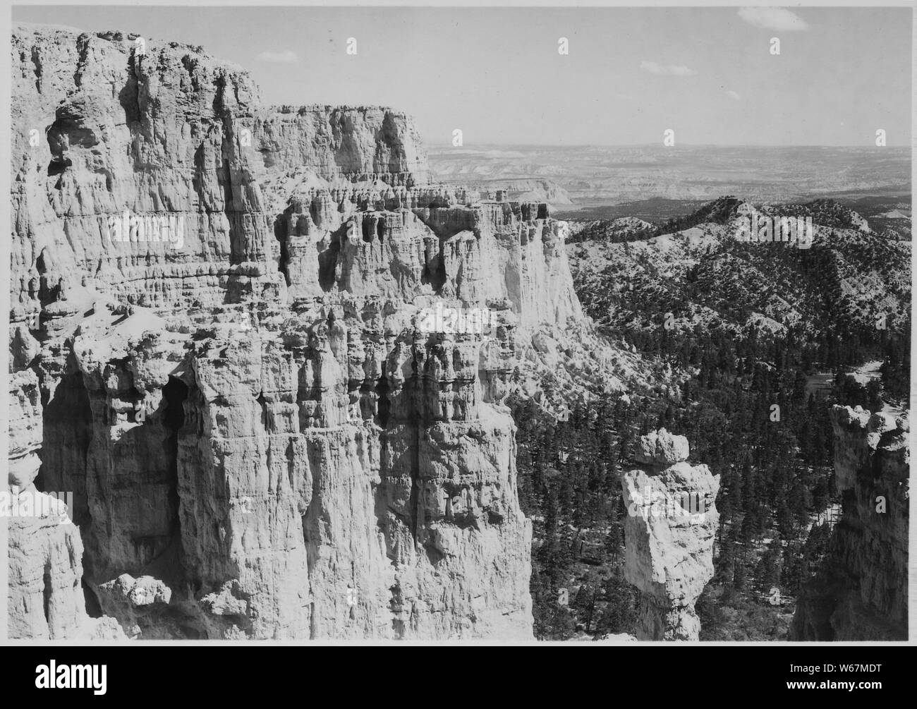 Côté Nord de peu de Bryce Canyon. Haut de Yellow Creek Jack en premier plan. Banque D'Images