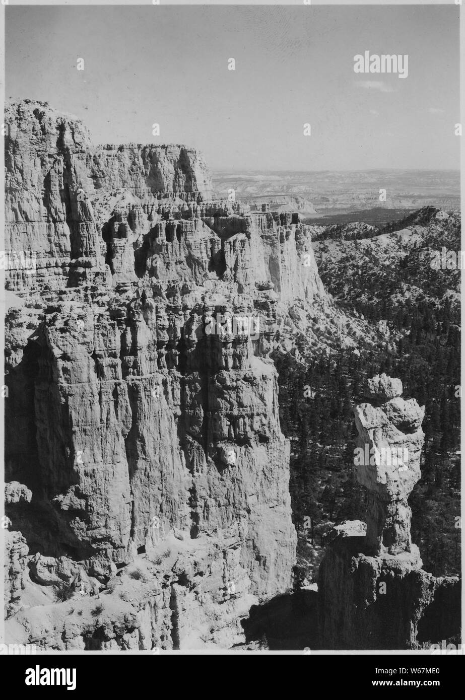 Côté Nord de peu de Bryce Canyon. Yellow Creek Jack en premier plan. Banque D'Images