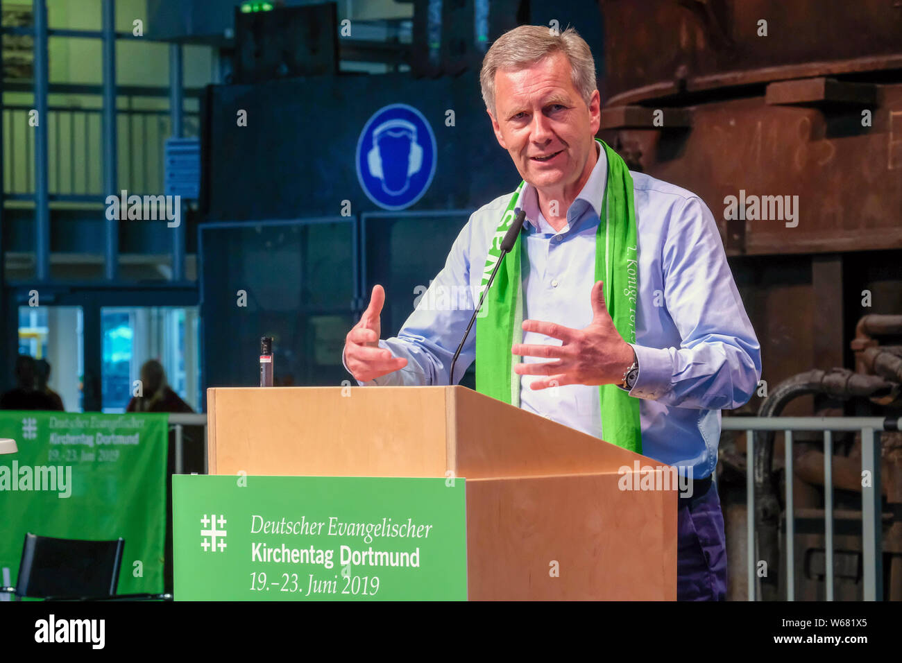 Dortmund/Allemagne, 22.06.2019 : l'ancien président allemand Christian WULFF a prononcé un discours à l'Église protestante à Dortmund 2019 Congrès sur le thème "Chrétiens et Musulmans - à quel point la religion ne notre société trust ?" Banque D'Images