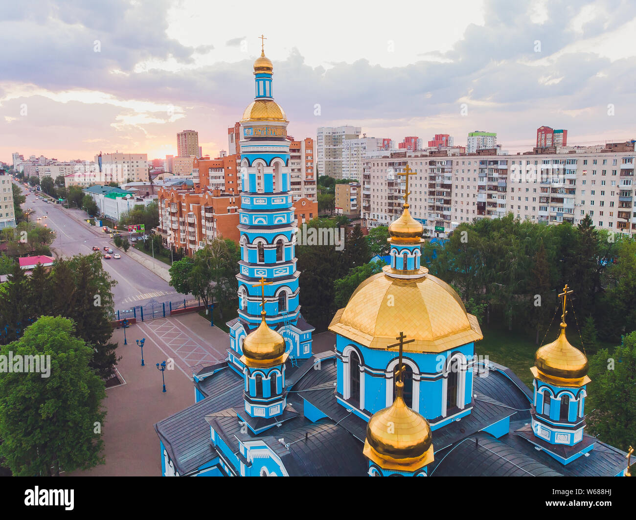 La Russie. Ufa. L'église de la Nativité de la Bienheureuse Vierge Marie. Banque D'Images