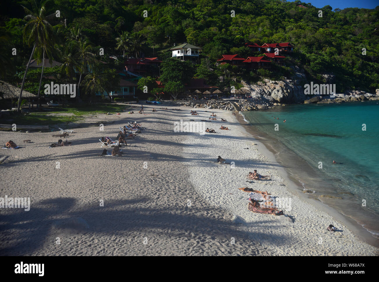 Pension Aow Leuk Bay, Koh Tao Island, Surrathani Province, Thailand Banque D'Images