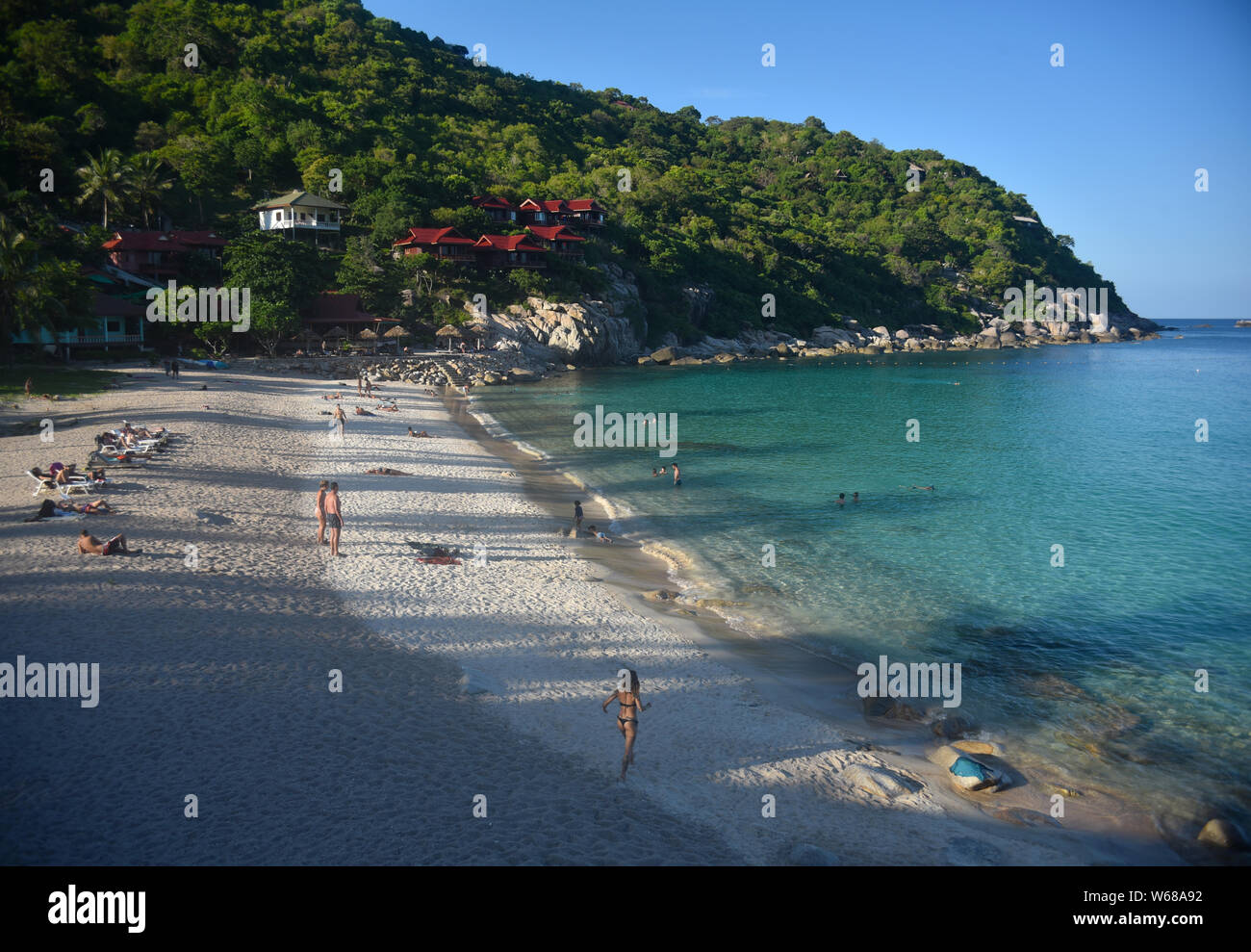 Pension Aow Leuk Bay, Koh Tao Island, Surrathani Province, Thailand Banque D'Images