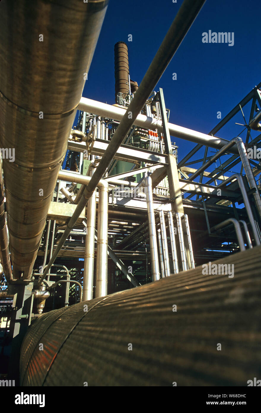 Détail d'une usine chimique de la Louisiane, USA. Banque D'Images