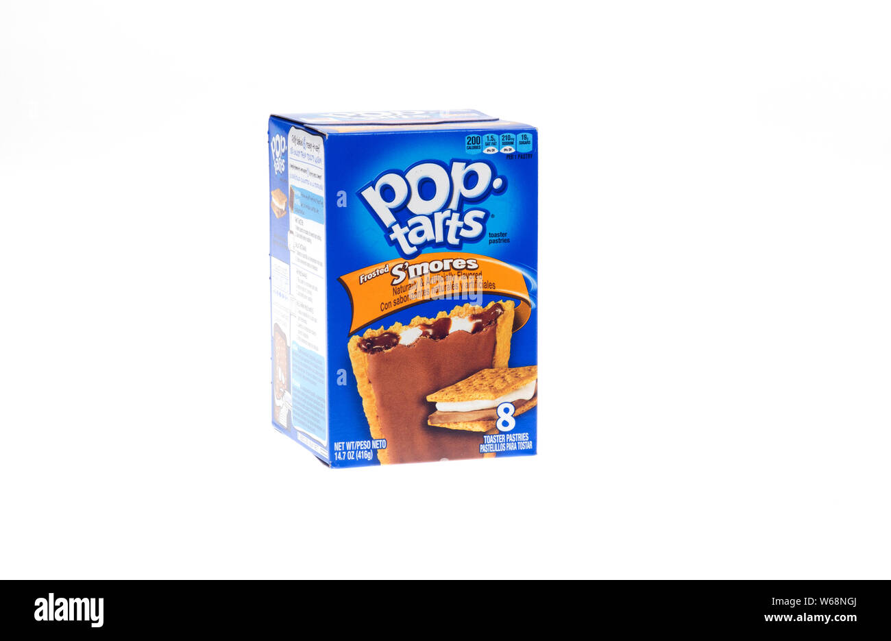 Kellogg's Frosted S'Mores Pop-Tarts grille-pain pâtisseries fort Banque D'Images Kellogg's Frosted S'Mores Pop-Tarts grille-pain pâtisseries fort Banque D'Images