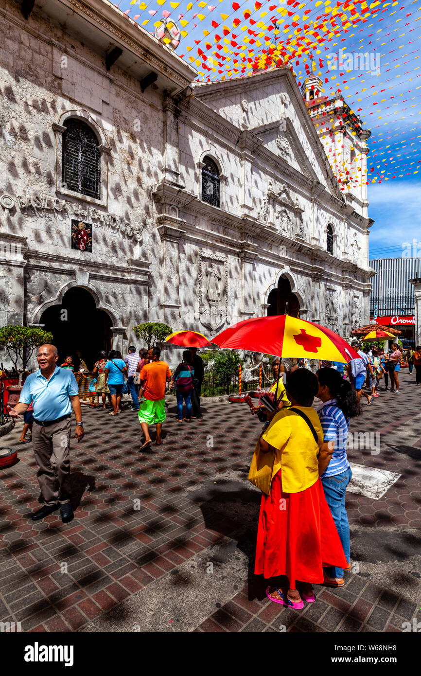 Basilica Minore del Santo Nino Église, Cebu City, Cebu, Philippines Banque D'Images