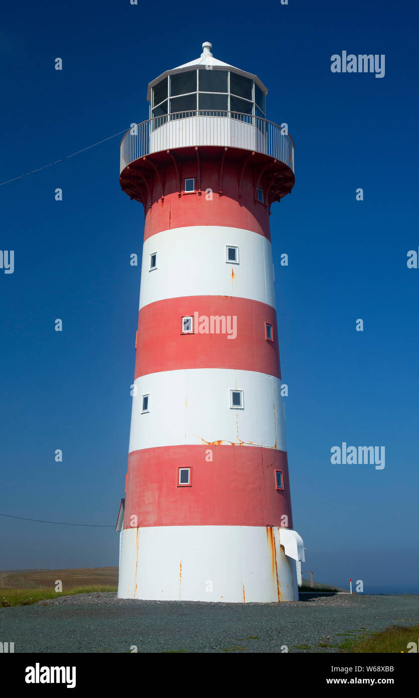 Phare du Cap, Cape Pine Pin Lieu historique national, Terre-Neuve et Labrador, Canada Banque D'Images