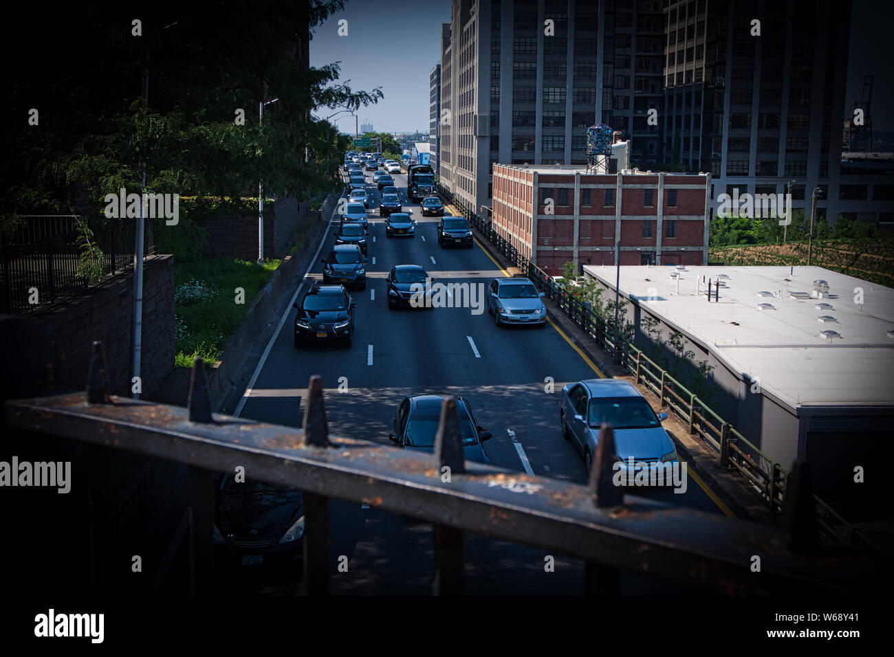 Brooklyn Queens Expressway NYC Banque D'Images