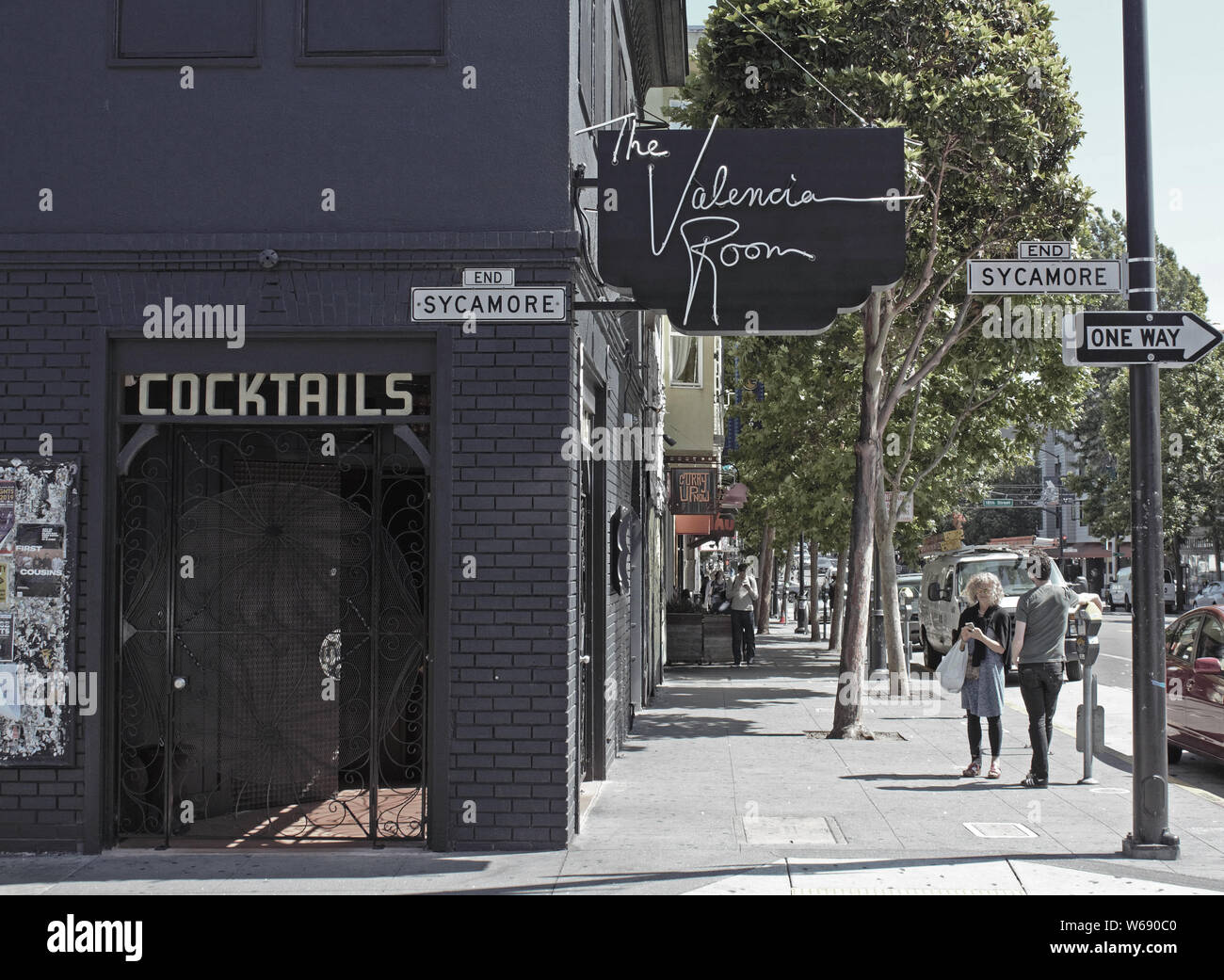 Le Valencia Prix dans les rues de San Francisco, Californie, États-Unis. Banque D'Images