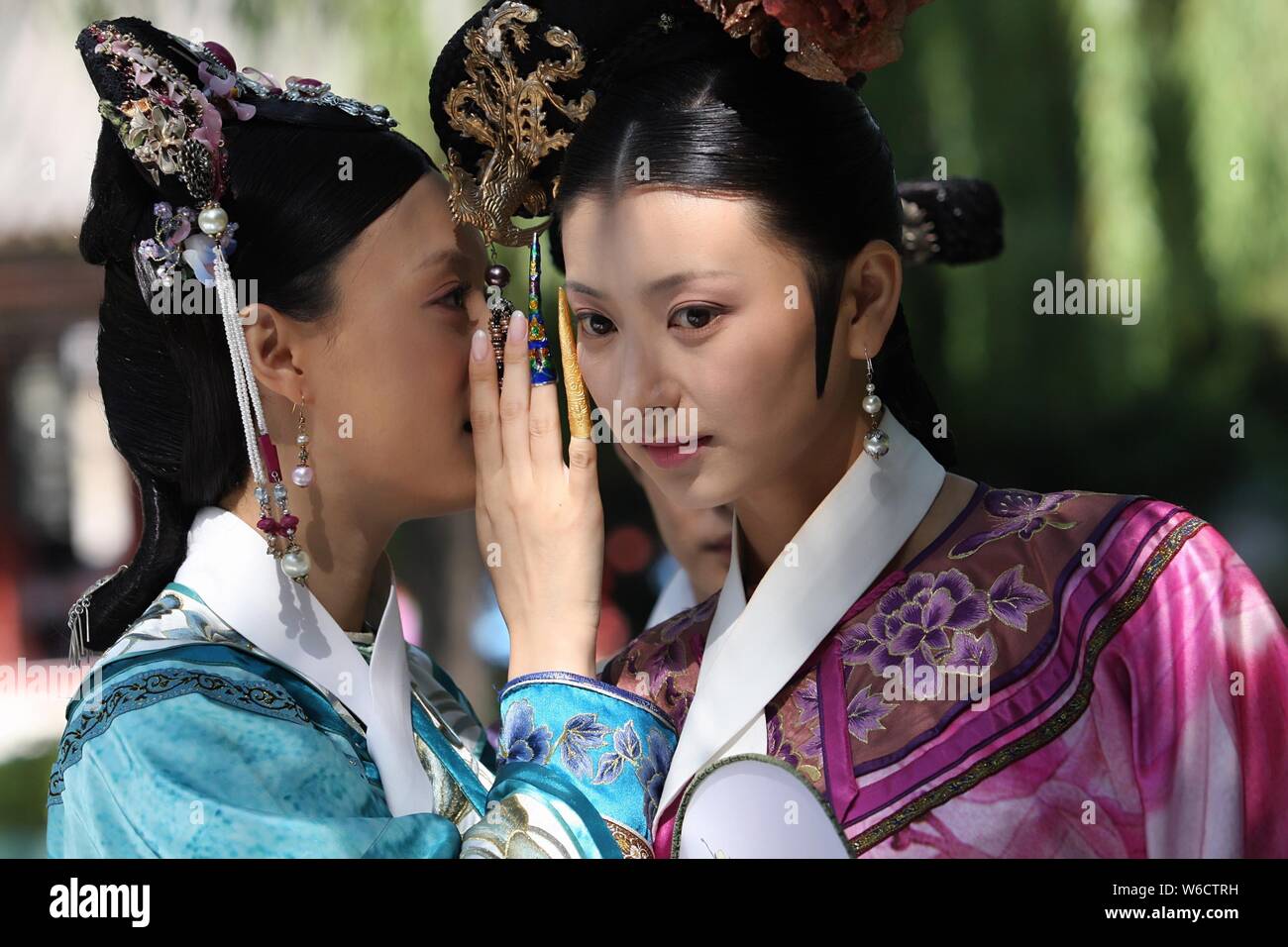 Document de cours toujours d'impératrices dans la fiction TV "Le Palace", également connu sous le nom de 'La Légende de Zhen Huan' Banque D'Images