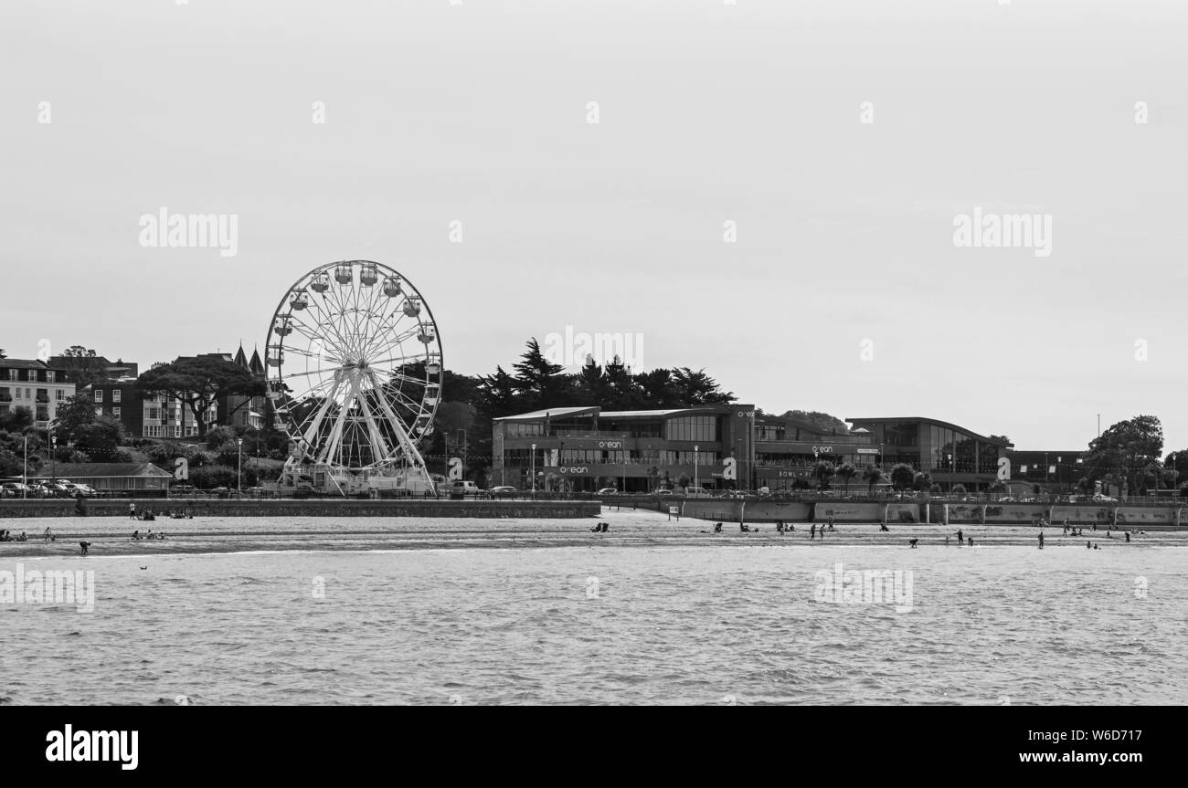 Au début de la saison en bord de mer d'Exmouth Banque D'Images