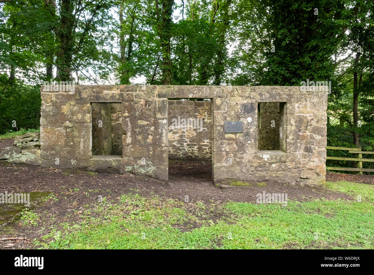 Watts Cottage - atelier utilisé par James Watt - Kinneil House, Bo'ness, Ecosse, Royaume-Uni Banque D'Images