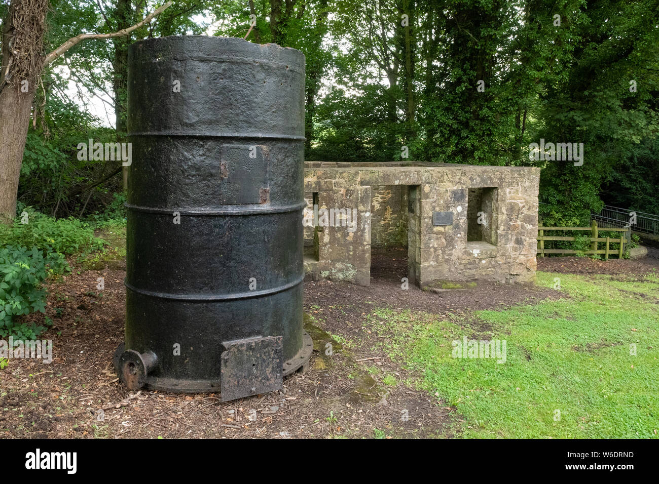Watts Cottage - atelier utilisé par James Watt et une partie de l'un de ses projets - Kinneil House, Bo'ness, Ecosse, Royaume-Uni Banque D'Images