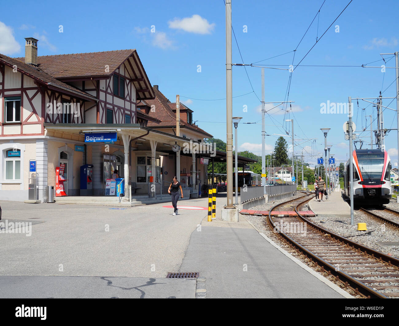 Bahnhof de Beinwil am See, André Tanneberger, Schweiz, Europa Banque D'Images
