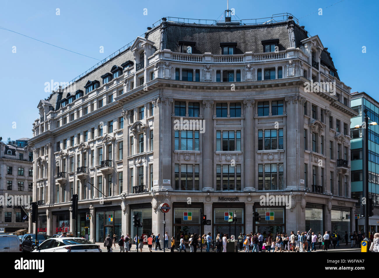 Microsoft Store, Oxford Circus, Londres, Angleterre, Royaume-Uni Banque D'Images