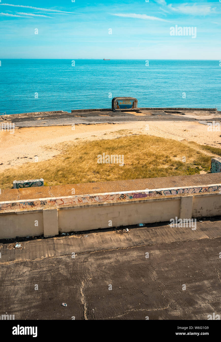 Cliftonville Margate Lido et, d'abord terminé dans les années 1920 était très populaire destination de vacances, Kent, Angleterre Banque D'Images