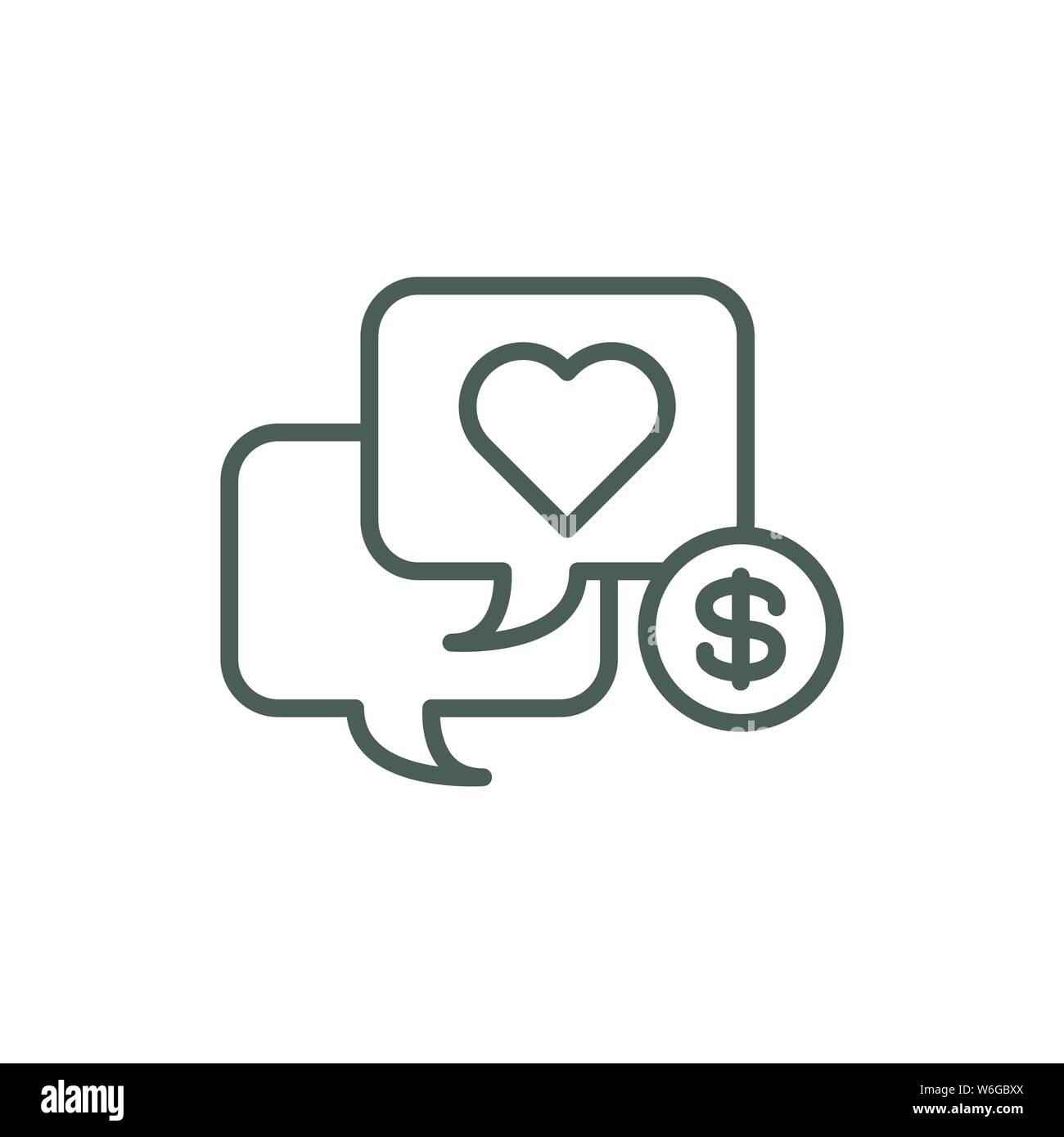 Annonces Médias sociaux - l'icône de l'imagerie publicitaire, y compris l'engagement social Illustration de Vecteur