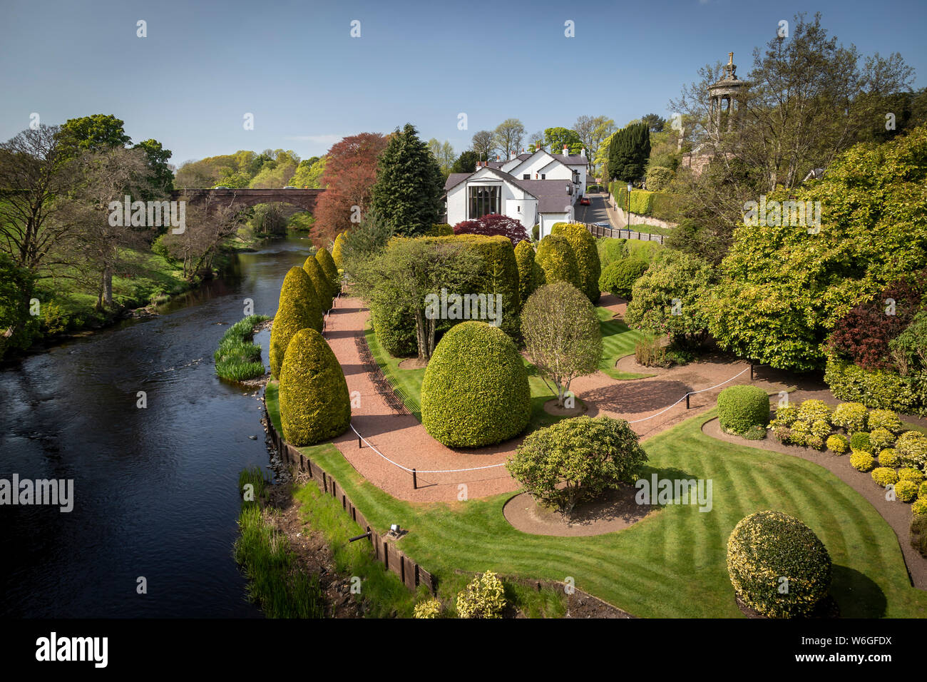 Jardins de river doon Banque D'Images