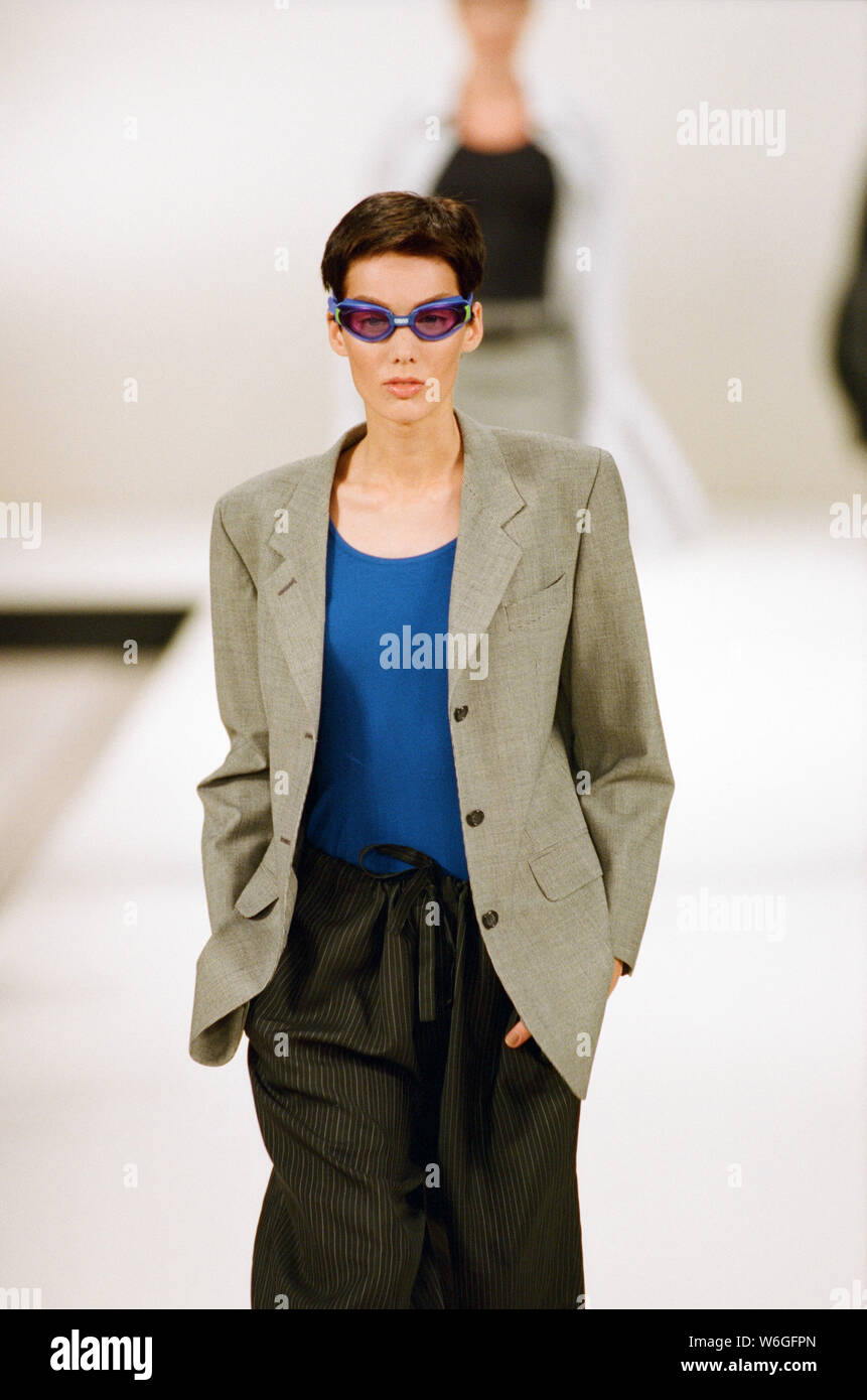 Margaret Howell fashion show. 26 septembre 1996. Banque D'Images