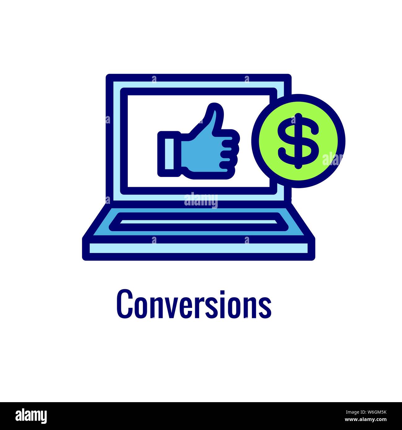 Annonces Médias sociaux - l'icône de l'imagerie publicitaire, y compris l'engagement social Illustration de Vecteur