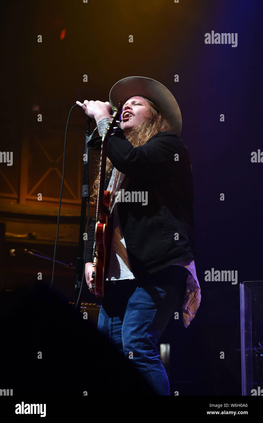 30 juillet 2019, à Norfolk, Virginie, USA : MARCUS KING DU Marcus King rock band apporte son âme au Norva à Norfolk, Virginie 30 juillet 2019. ..Photo Â© Jeff Moore 2019 (Crédit Image : © Jeff Moore/Zuma sur le fil) Banque D'Images