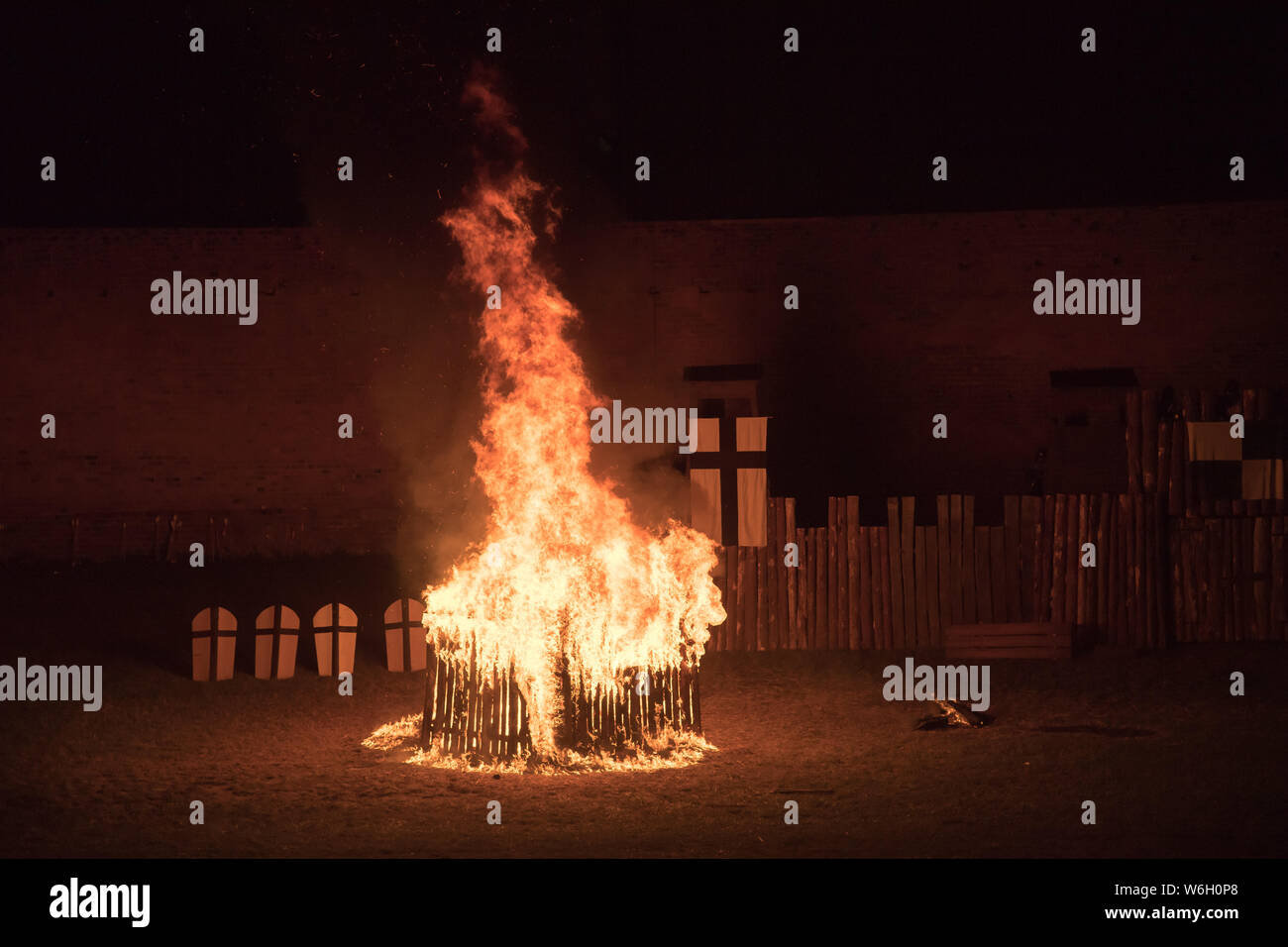 Reconstitution historique du siège de Malbork dans Malbork, Pologne. 20 juillet 2019 © Wojciech Strozyk / Alamy Stock Photo Banque D'Images