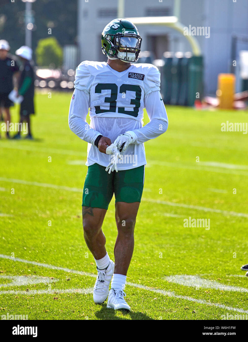 Florham Park New Jersey Usa 1er Aout 2019 New York Jets Coffre Fort Jamal Adams 33 Camp D Entrainement Au Cours De L Atlantic Health Training Center Jets De Florham Park New Jersey Duncan