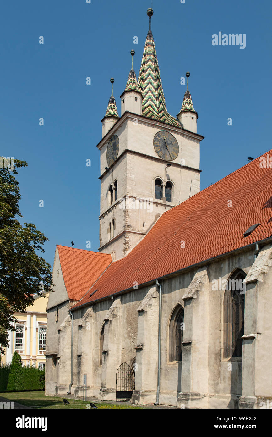 Église évangélique, Sebes, Roumanie Banque D'Images