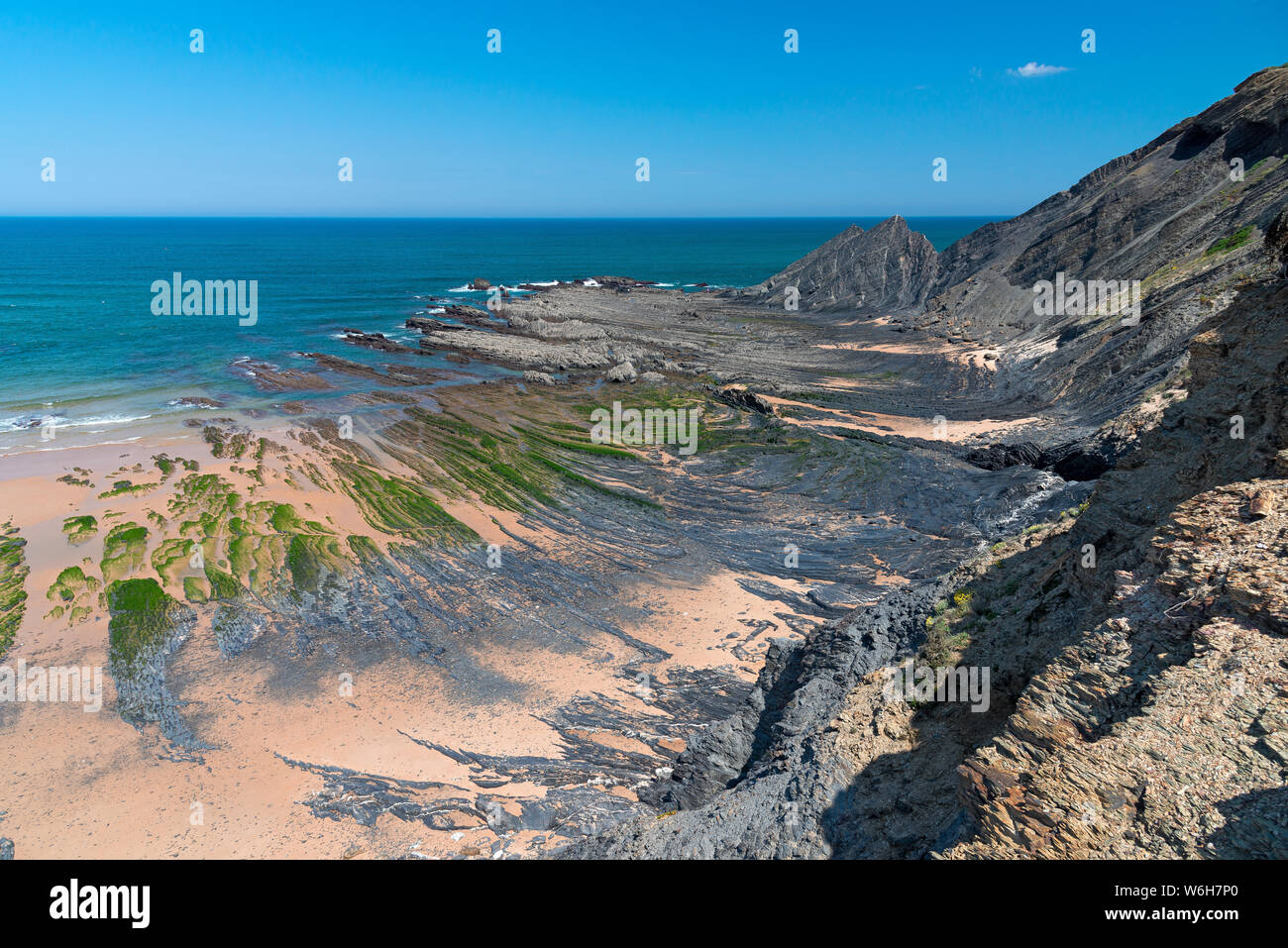 Rota Vicentina : Itinéraire à partir d'Odeceixe Aljezur Banque D'Images