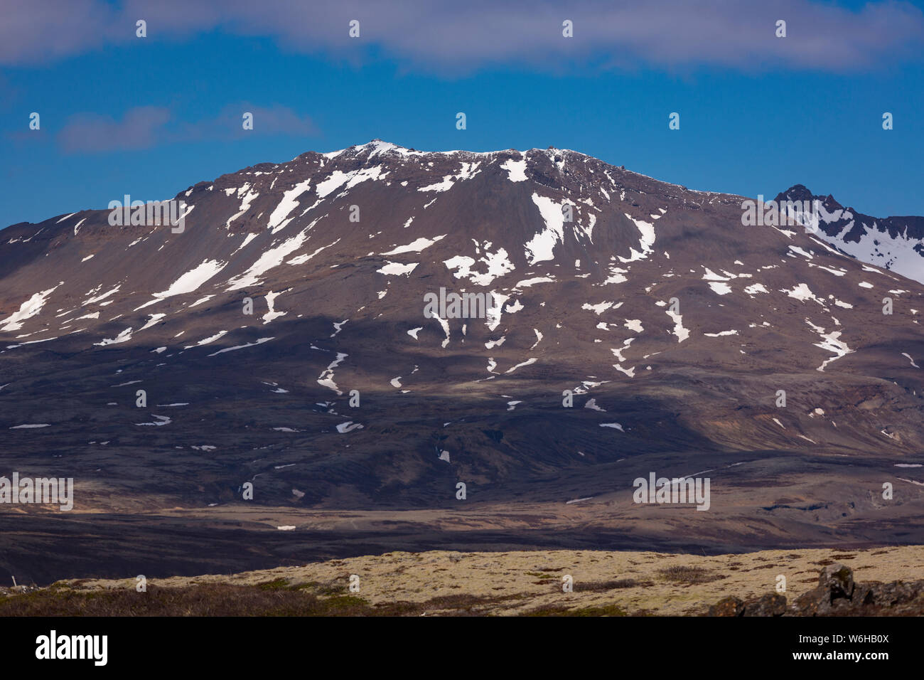 Islande - paysage de montagne près de Pingvellir National Park. Banque D'Images