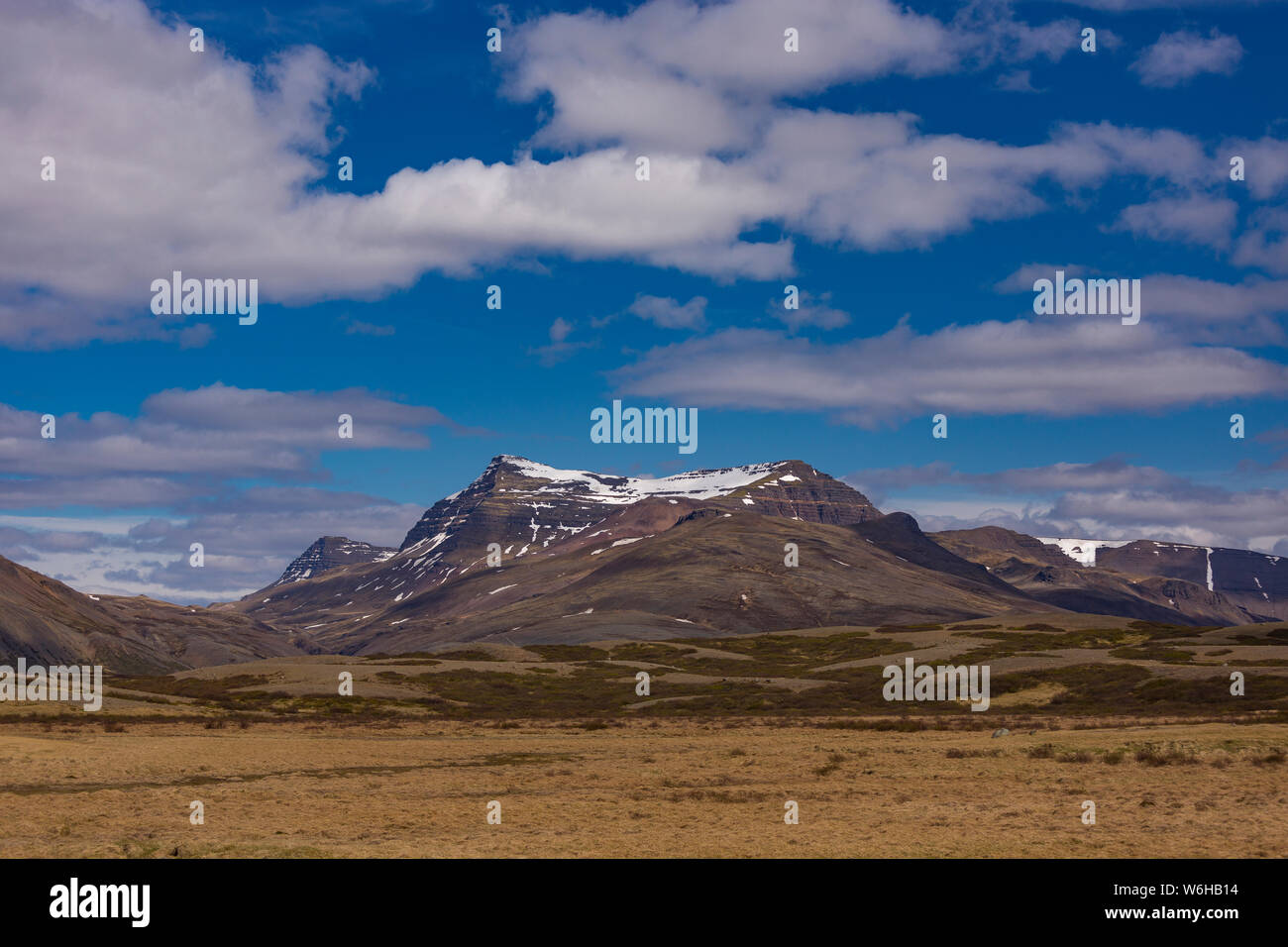 Islande - paysage de montagne près de Pingvellir National Park. Banque D'Images