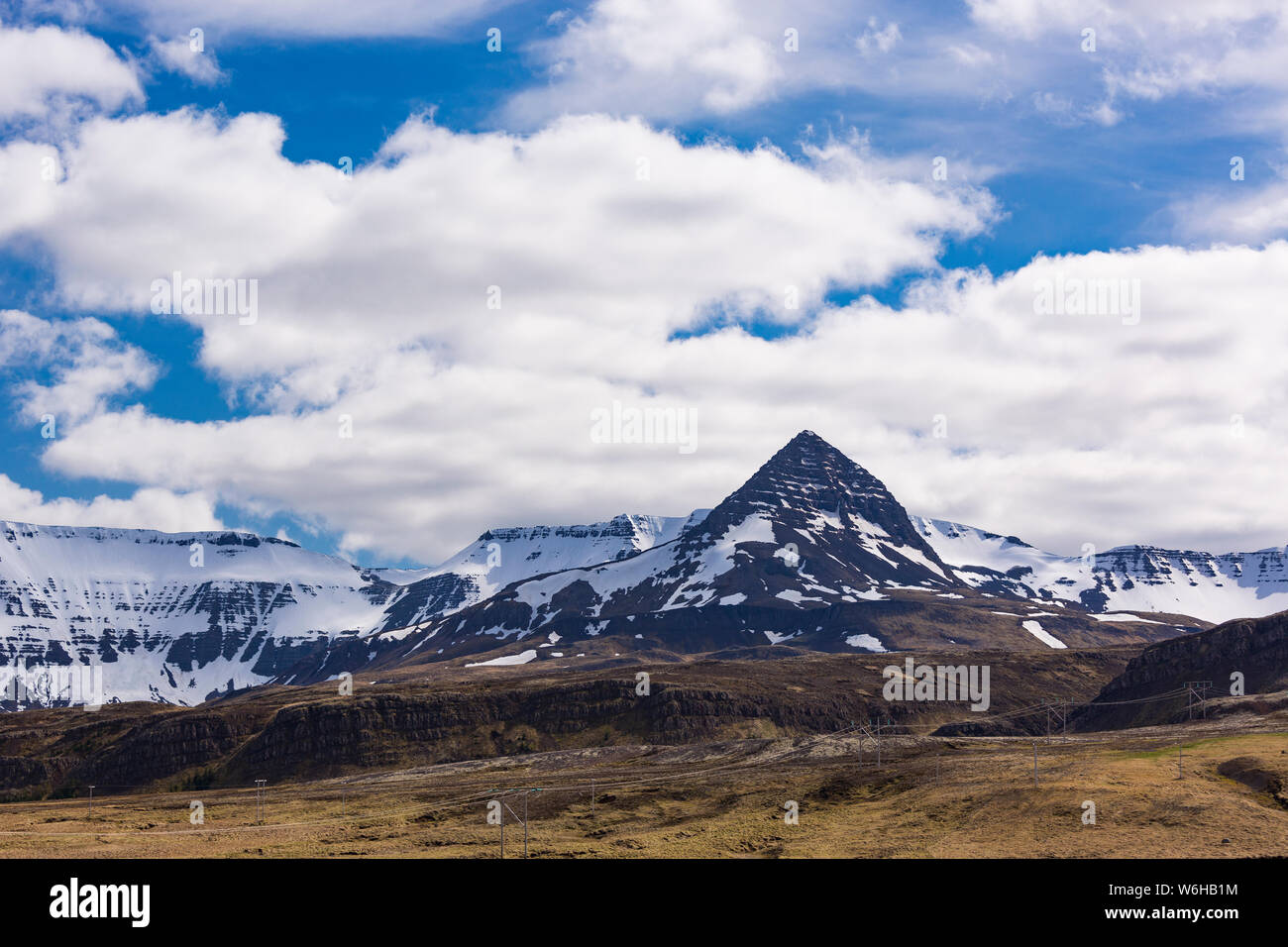 Islande - paysage de montagne. Banque D'Images