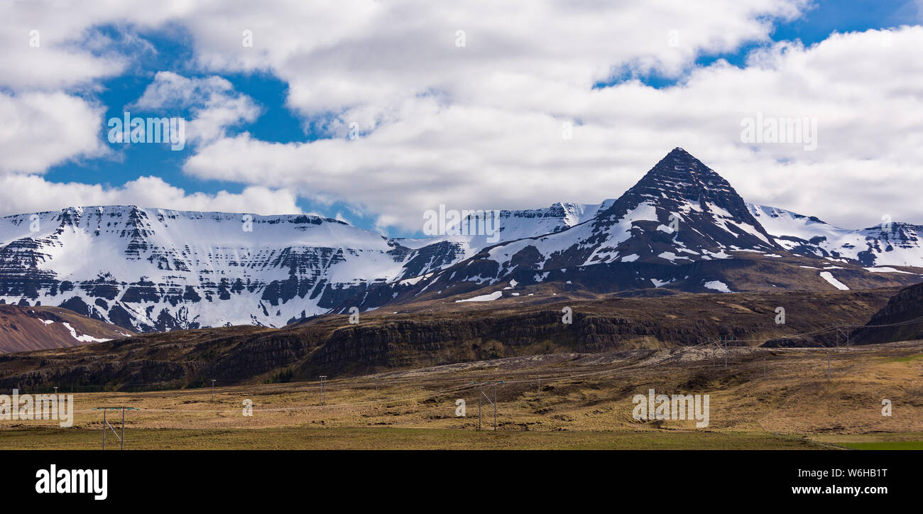 Islande - paysage de montagne. Banque D'Images